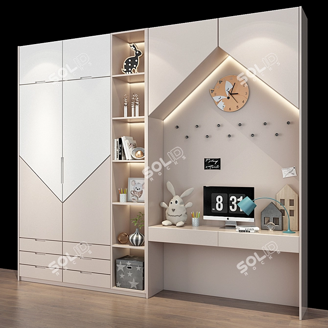 Kids' Furniture Collection 0343 3D model image 3
