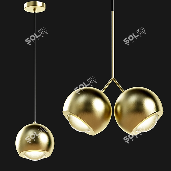 Kyori Collection 2in1: Versatile Design Lighting 3D model image 2