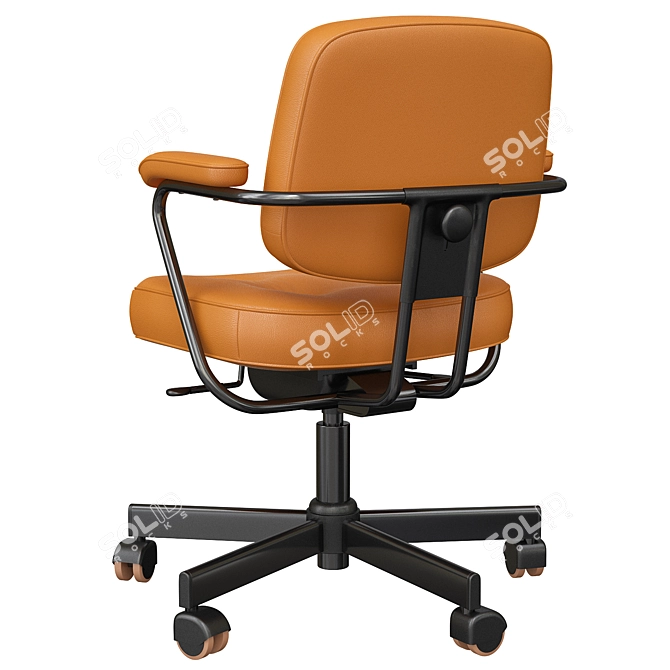 Ergonomic Grann Beige Office Chair 3D model image 11