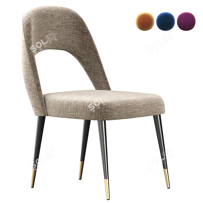 Sleek Ava Chair: Modern Design 3D model image 1