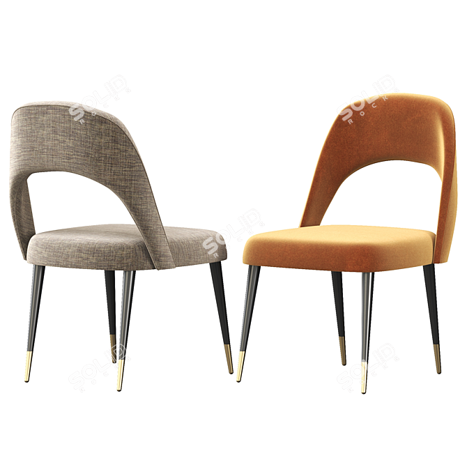 Sleek Ava Chair: Modern Design 3D model image 4