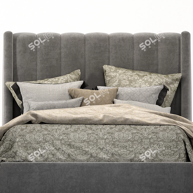 Elegant Hayworth Bed: Stylish and Luxurious 3D model image 5