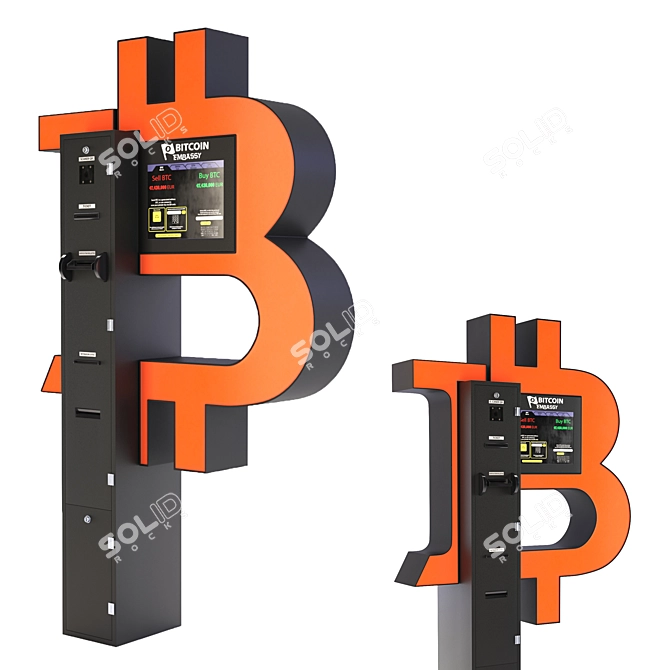 Crypto Cash Converter: Bitcoin ATM 3D model image 2