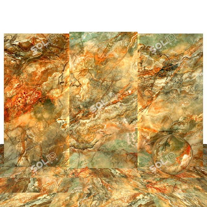 Elegant Corin Marble Collection 3D model image 1