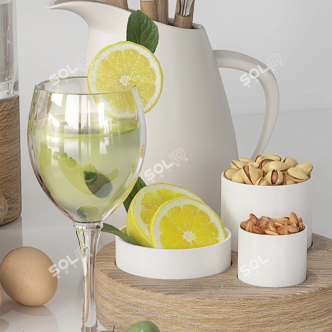 Versatile Kitchen Accessory Set 3D model image 4