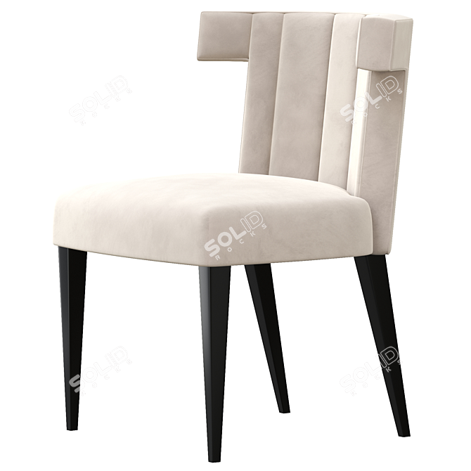 Elegant Isabella Dining Chair 3D model image 3