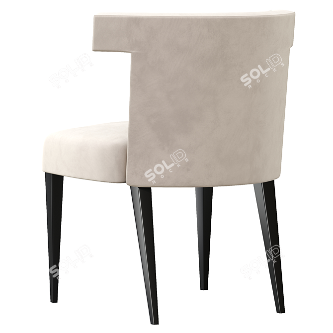 Elegant Isabella Dining Chair 3D model image 4