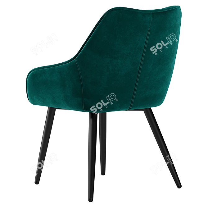 Chandler Chair: Modern and Elegant Seating Option 3D model image 3