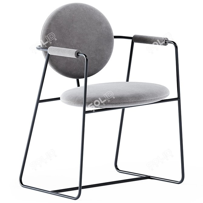 Sophisticated Gemma Chair: Sleek Design Perfection 3D model image 1