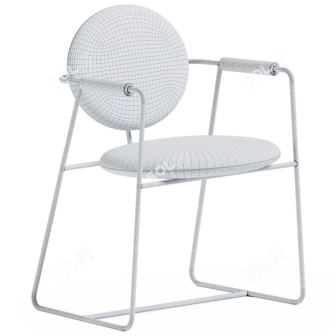 Sophisticated Gemma Chair: Sleek Design Perfection 3D model image 3