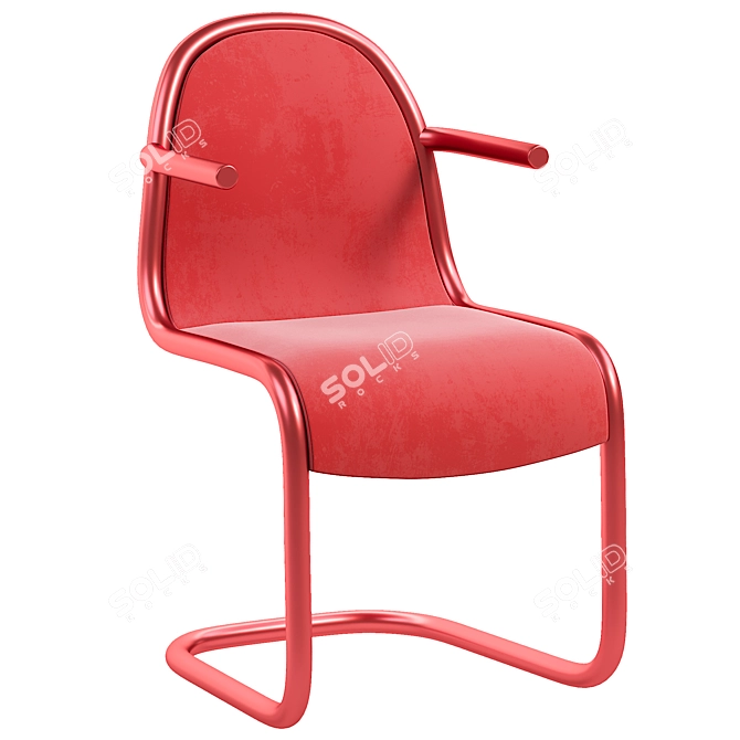 Modern Armchair with Texture 3D model image 1