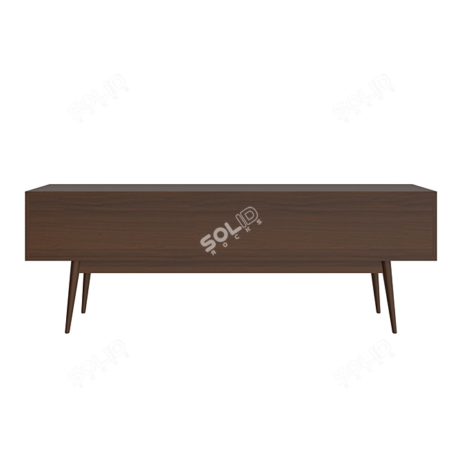 Elegant Vintage Sideboard 3D model image 2