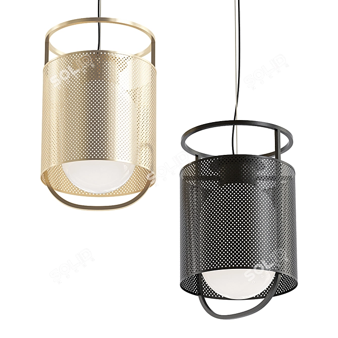 Elegant Kioto Design Lamps 3D model image 1