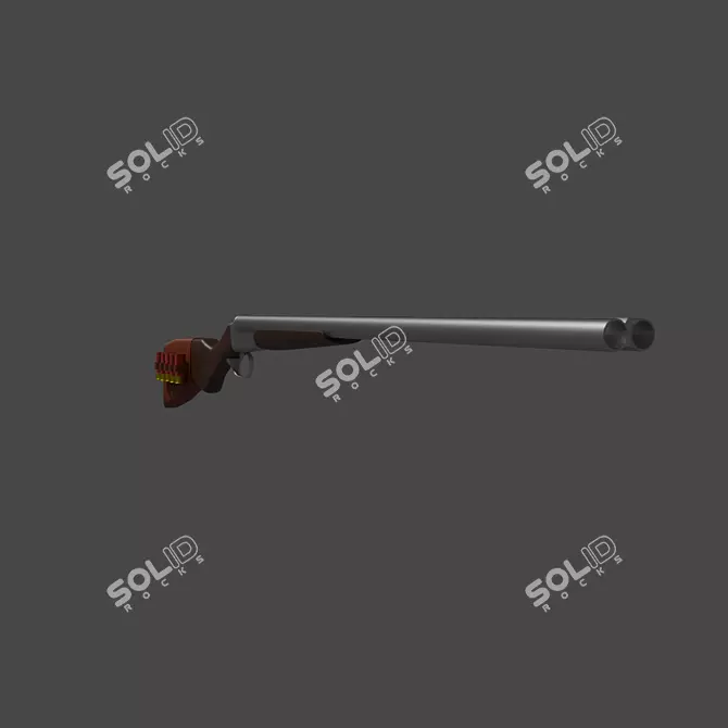 Russian-made IZH-43 Shotgun 3D model image 2