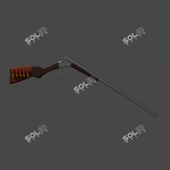 Russian-made IZH-43 Shotgun 3D model image 4