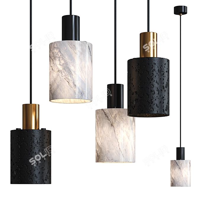 Sleek Rogerd Collection Lamps 3D model image 2