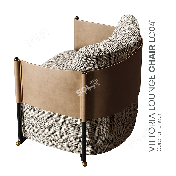 Varese Lounge Chair: Timeless Elegance 3D model image 2