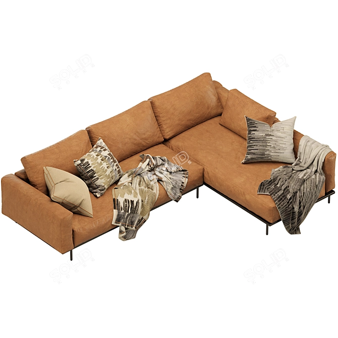 Elegant and Versatile Mateo Modular Sofa by Coco Republic 3D model image 2