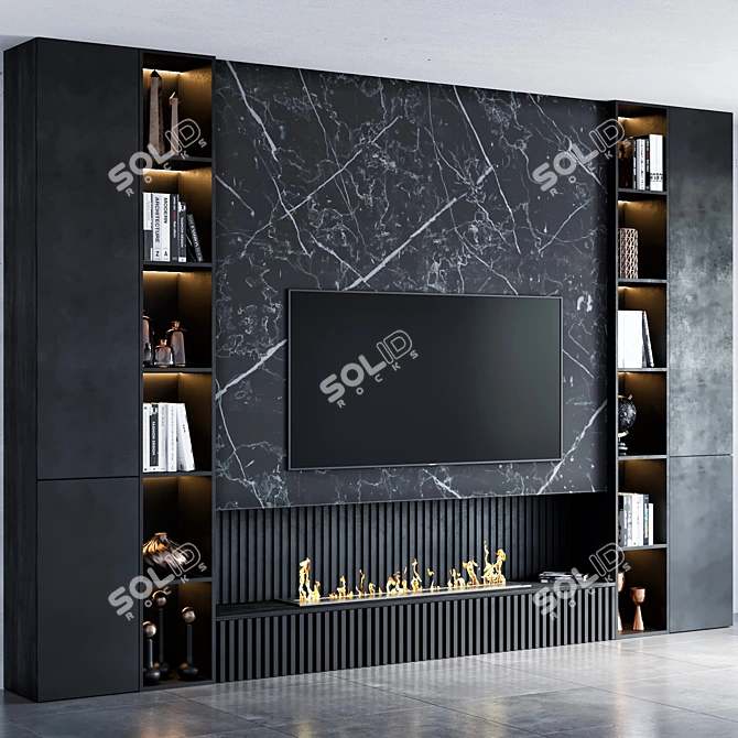 Modern TV Unit 06 3D model image 2