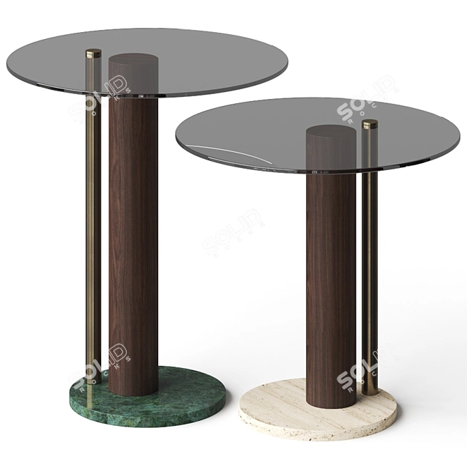 Carpanese Athena Side Tables 3D model image 1