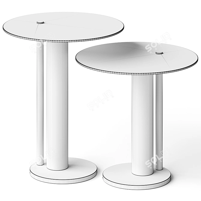 Carpanese Athena Side Tables 3D model image 2