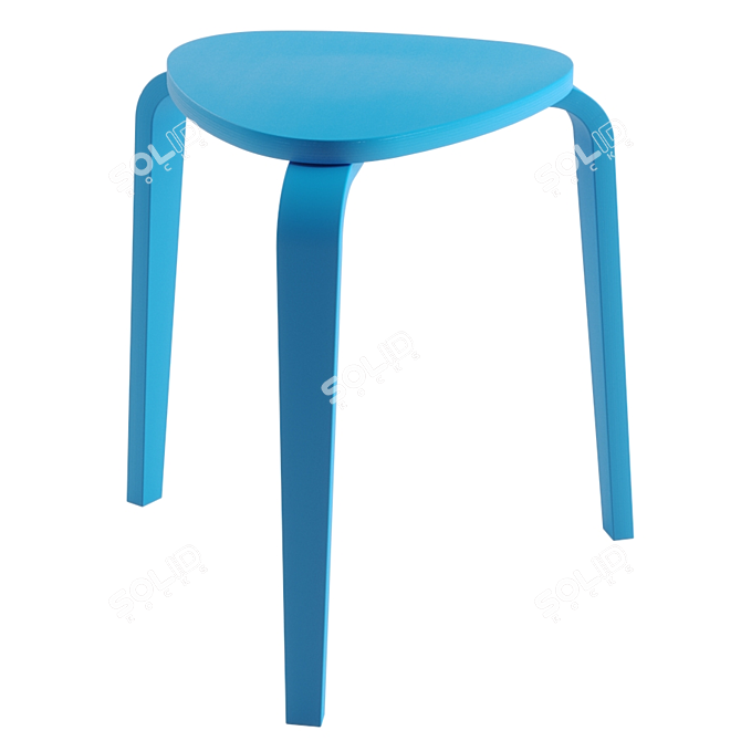 Elevate Your Space with IKEA KURRE Stool 3D model image 3