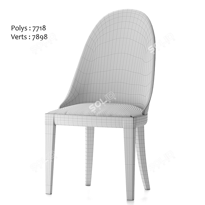 Rose Uniacke Theatre Chair: Elegant and Comfortable Seating 3D model image 4