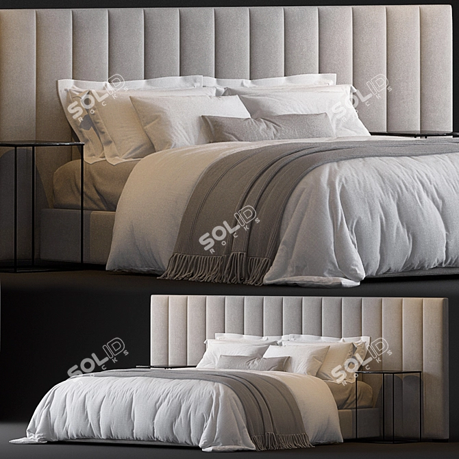 Modena: Luxury Bed by Restoration Hardware 3D model image 1