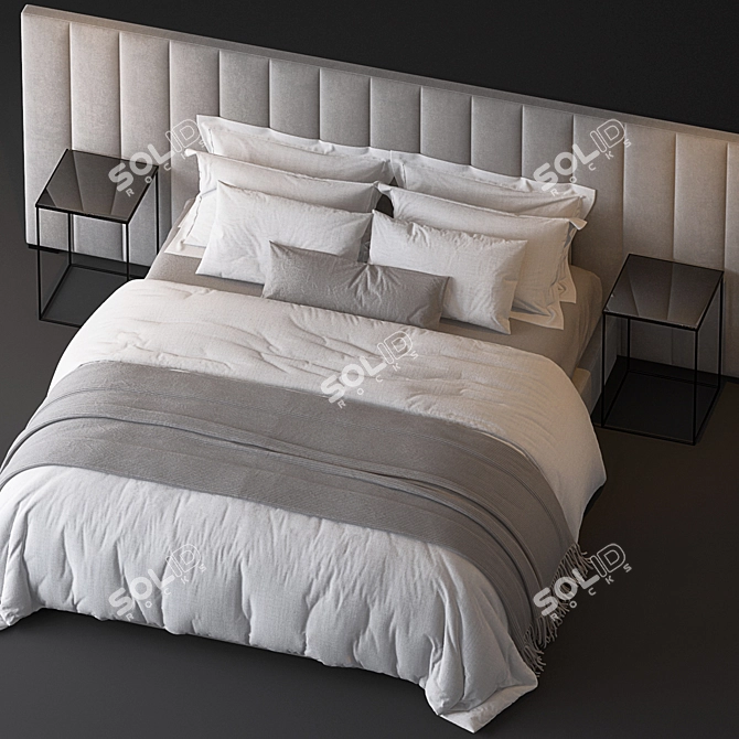 Modena: Luxury Bed by Restoration Hardware 3D model image 2