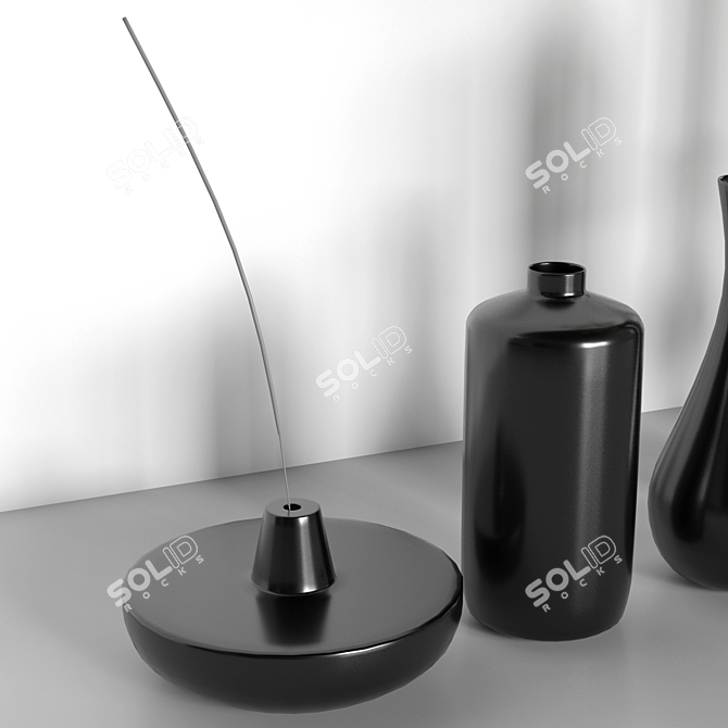 Elegant Polygon Decorative Set 3D model image 4