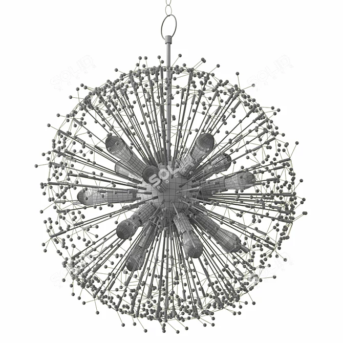 Dunkirk Luxe Chandelier 3D model image 2