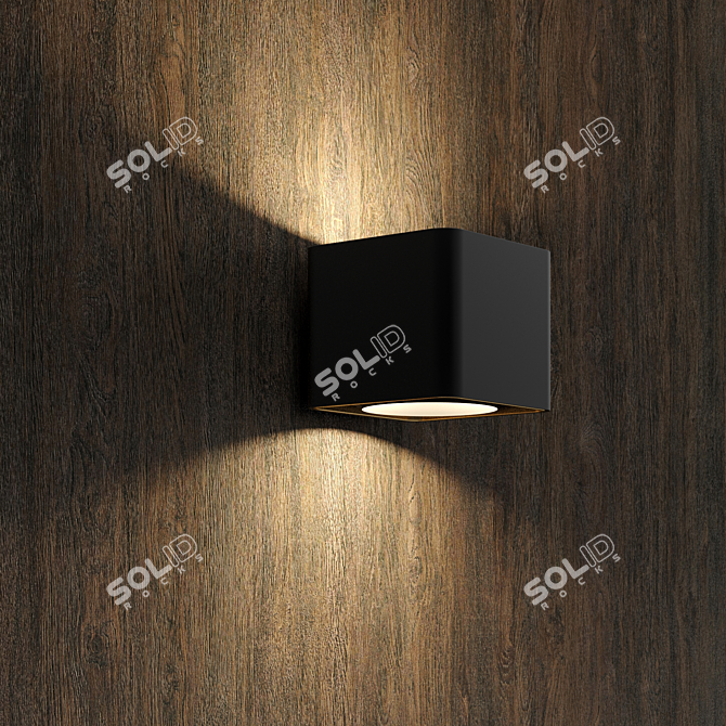 Ebony Brown Wood Texture 3D model image 2