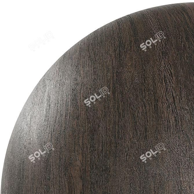 Ebony Brown Wood Texture 3D model image 4