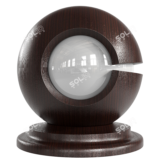 Mahogany Wood Texture 3D model image 3