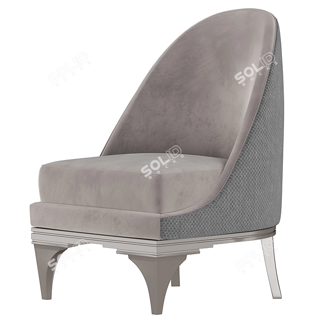 Luxurious DUKE Armchair: Elegant Design by CorteZari 3D model image 3