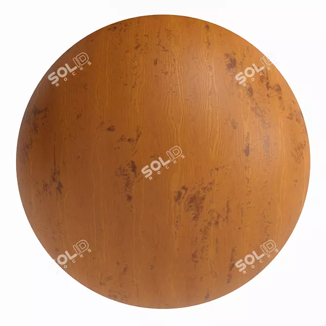 Worn Wood PBR 4k Materials 3D model image 2