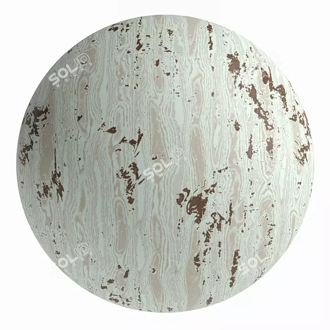 Worn Wood PBR 4k Materials 3D model image 4