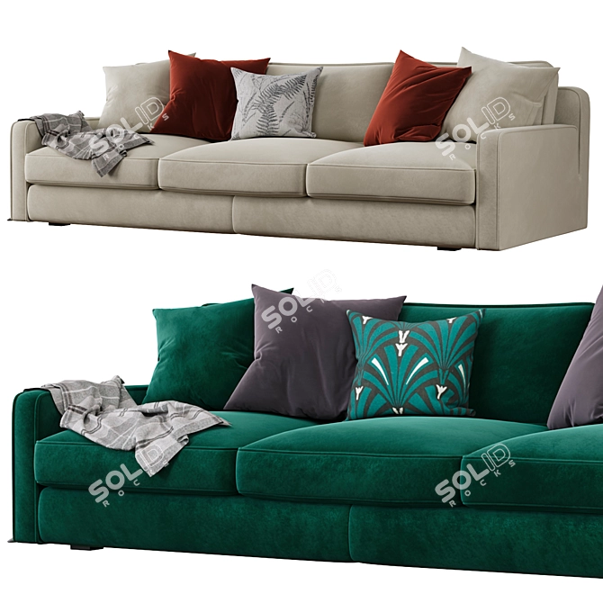 Contemporary HECTOR Sofa for Modern Living 3D model image 2
