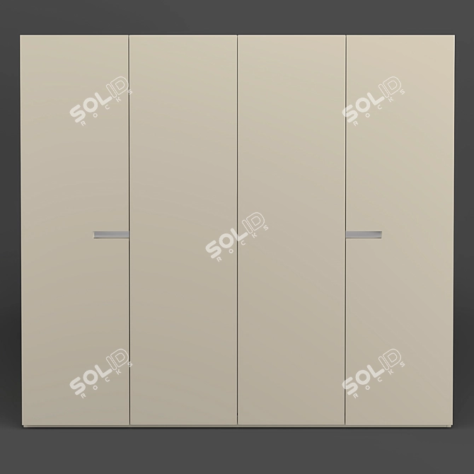 VIGO Glossy Lacquer Wardrobe by MOD Interiors 3D model image 4