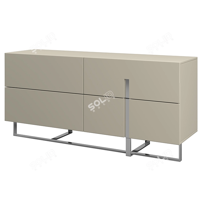 Sleek VIGO Chest of Drawers 3D model image 1