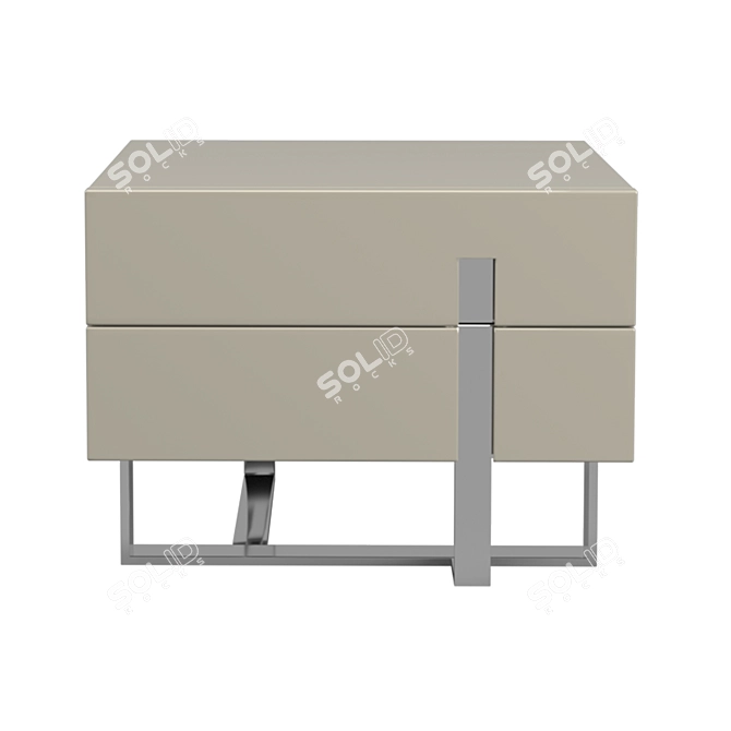 Sleek VIGO Bedside Table by MOD Interiors 3D model image 2