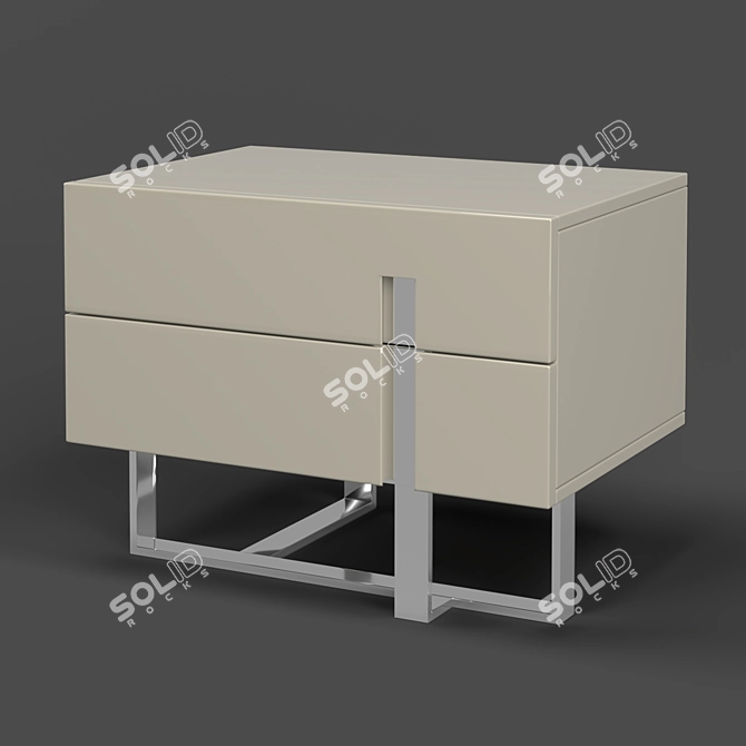 Sleek VIGO Bedside Table by MOD Interiors 3D model image 3