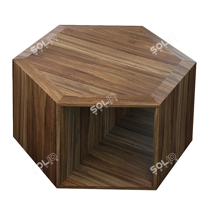 AVILA Side Table: Modern Walnut Design 3D model image 1