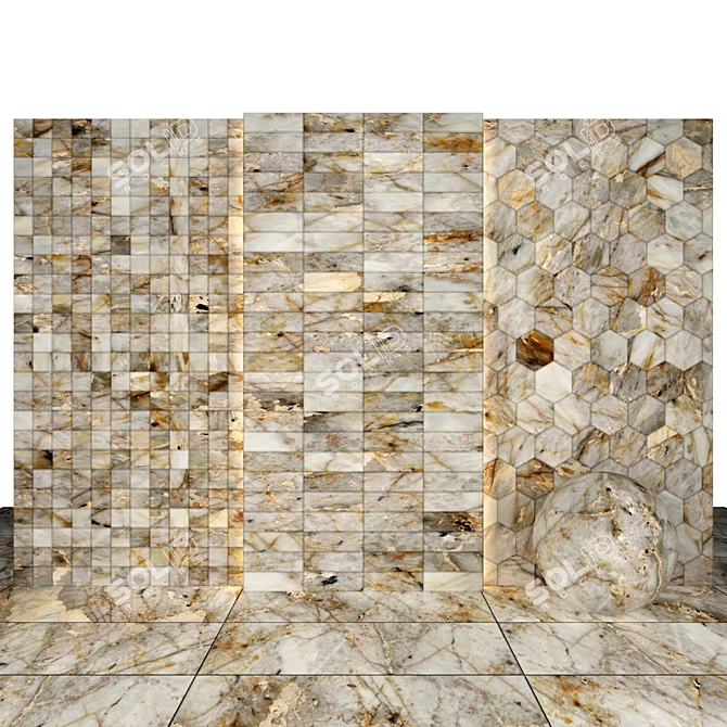 Luxury Love Marble Slabs 3D model image 2