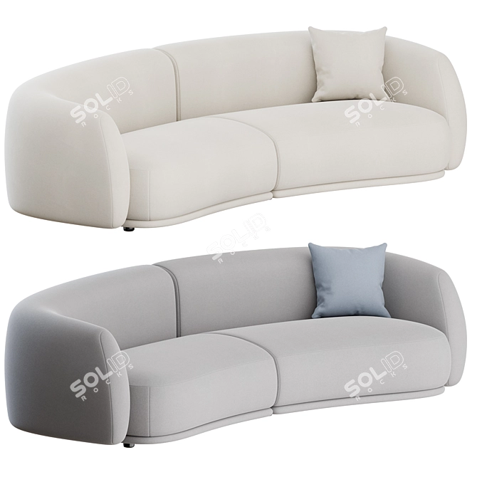  Modern Moroso Pacific Sofa: Stylish & Comfortable 3D model image 1