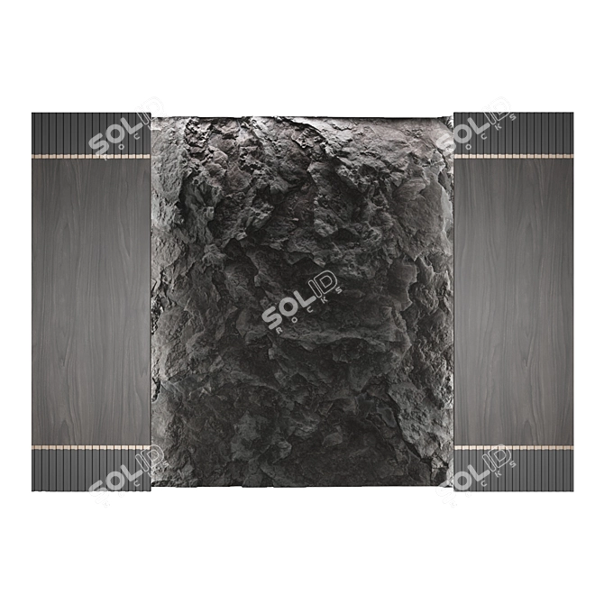 Rock Panel 3 - Stunning Wall Décor 3D model image 1