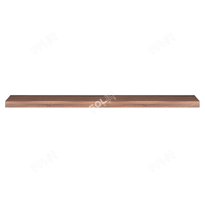 MOD Interiors RONDA Walnut Shelf 3D model image 2