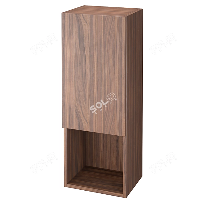 MOD Interiors RONDA Walnut Wall Cabinet 3D model image 1