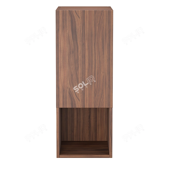 MOD Interiors RONDA Walnut Wall Cabinet 3D model image 2