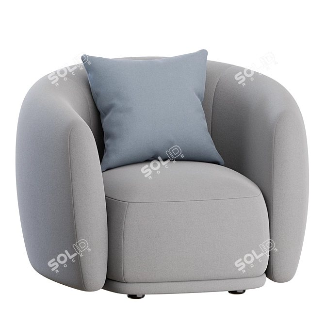 Modern Pacific Armchair: Moroso 3D model image 6